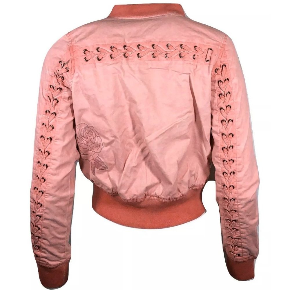 AFFLICTION Women's EMBROIDERY JACKET LACE UP BOBMB - Picture 12 of 12
